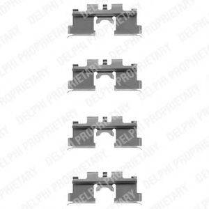 DELPHI LX0079 Комплектуючі, колодки дискового гальма