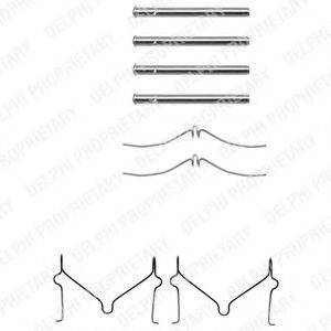 DELPHI LX0143 Комплектуючі, колодки дискового гальма