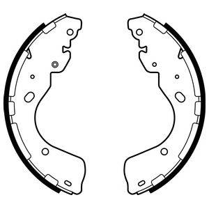 DELPHI LS2080 Комплект гальмівних колодок