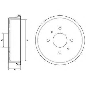DELPHI BF529 Гальмівний барабан