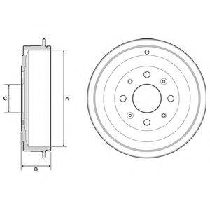 DELPHI BF541 Гальмівний барабан