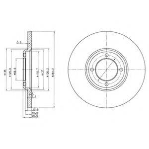 DELPHI BG2061 гальмівний диск