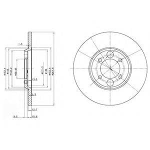 DELPHI BG2084 гальмівний диск