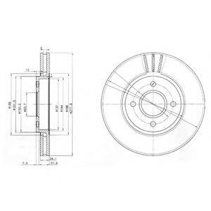 DELPHI BG2813 гальмівний диск