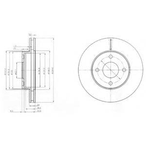 DELPHI BG2350 гальмівний диск