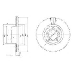 DELPHI BG2372 гальмівний диск