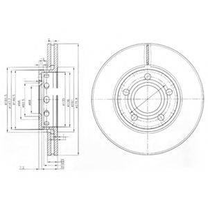 DELPHI BG2518 гальмівний диск