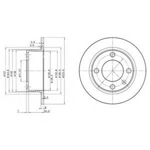 DELPHI BG2691 гальмівний диск