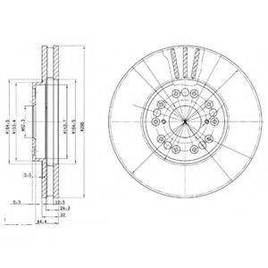 DELPHI BG2829 гальмівний диск