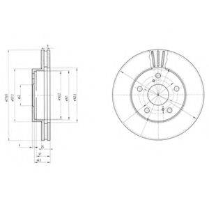 DELPHI BG2906 гальмівний диск