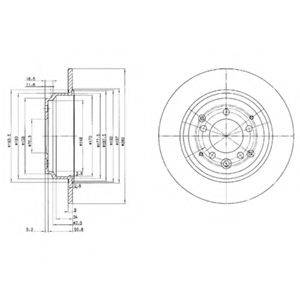 DELPHI BG3060 гальмівний диск