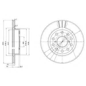 DELPHI BG3268 гальмівний диск