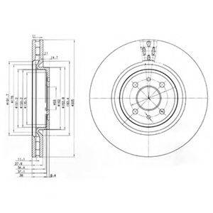 DELPHI BG3387 гальмівний диск