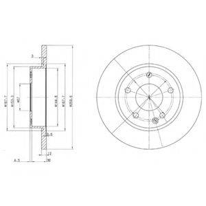 DELPHI BG3394 гальмівний диск