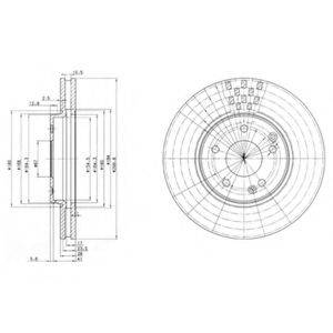 DELPHI BG3396 гальмівний диск