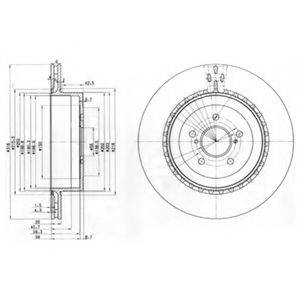 DELPHI BG3819 гальмівний диск