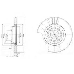 DELPHI BG3928 гальмівний диск