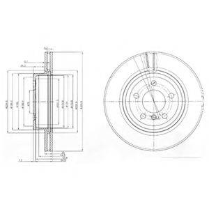 DELPHI BG3938 гальмівний диск