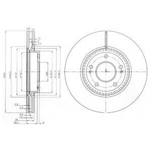 DELPHI BG4011 гальмівний диск