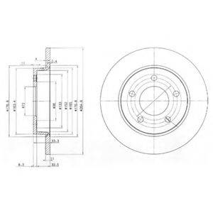 DELPHI BG4025 гальмівний диск