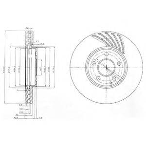 DELPHI BG4029 гальмівний диск