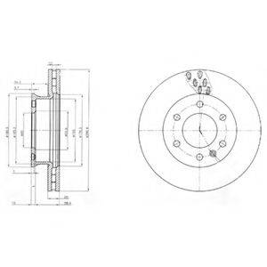 DELPHI BG4032 гальмівний диск