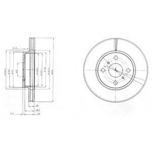 DELPHI BG4053 гальмівний диск