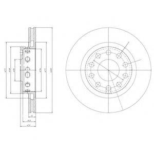 DELPHI BG4058 гальмівний диск