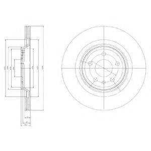 DELPHI BG4078 гальмівний диск