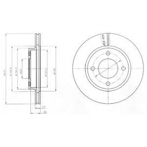 DELPHI BG4299 гальмівний диск