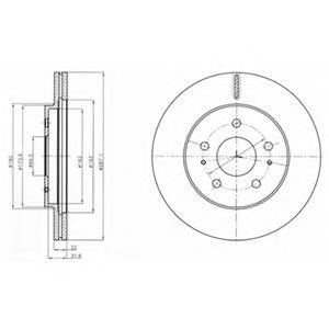 DELPHI BG4326 гальмівний диск