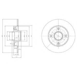 DELPHI BG9022RS гальмівний диск