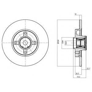 DELPHI BG9053RS гальмівний диск