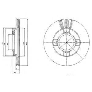 DELPHI BG2564 гальмівний диск