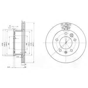 DELPHI BG3236C гальмівний диск