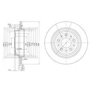 DELPHI BG3515C гальмівний диск