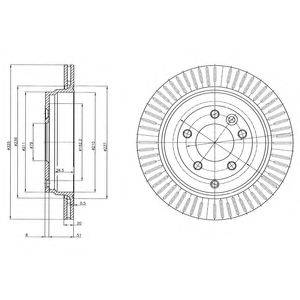 DELPHI BG4020C гальмівний диск