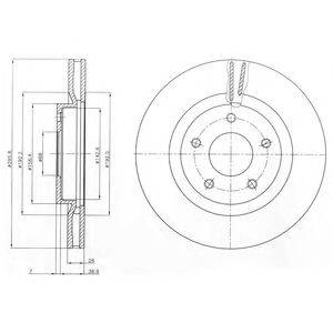 DELPHI BG4109C гальмівний диск