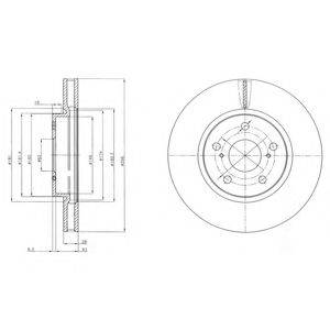 DELPHI BG4139C гальмівний диск