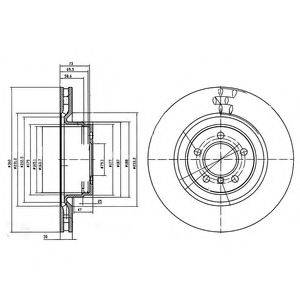 DELPHI BG9009C гальмівний диск