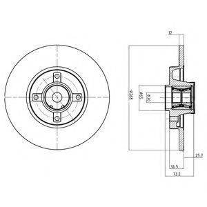 DELPHI BG9053RSC гальмівний диск