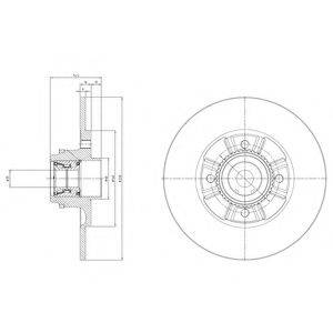 DELPHI BG9114RSC гальмівний диск