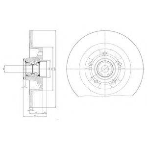 DELPHI BG9115RSC гальмівний диск