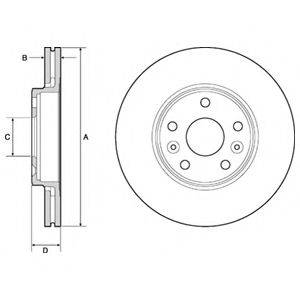 DELPHI BG4667C гальмівний диск