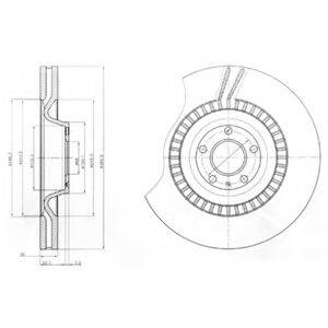 DELPHI BG9070C гальмівний диск