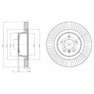 DELPHI BG9081C гальмівний диск