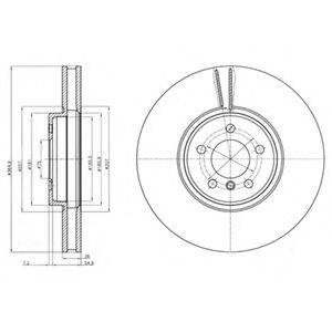 DELPHI BG9092C гальмівний диск