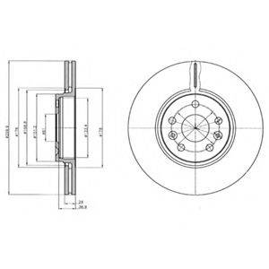 DELPHI BG4338C гальмівний диск