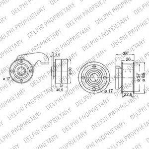 DELPHI KDB145 Комплект ременя ГРМ