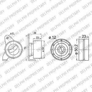 DELPHI KDB245 Комплект ременя ГРМ